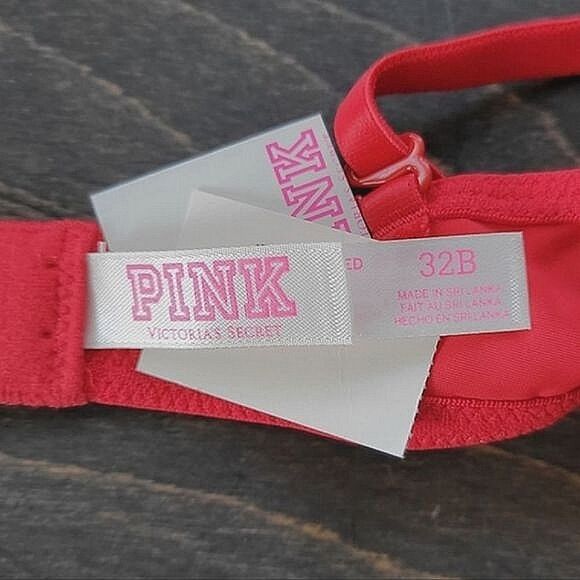 VS Pink red Wear Everywhere Lightly Lined underwire bra - Picture 7 of 10